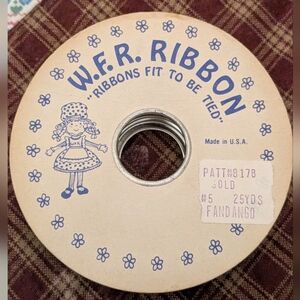 VINTAGE W.F.R Ribbon Made in the USA